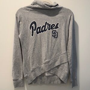 Padres Women's Gray Hoodie